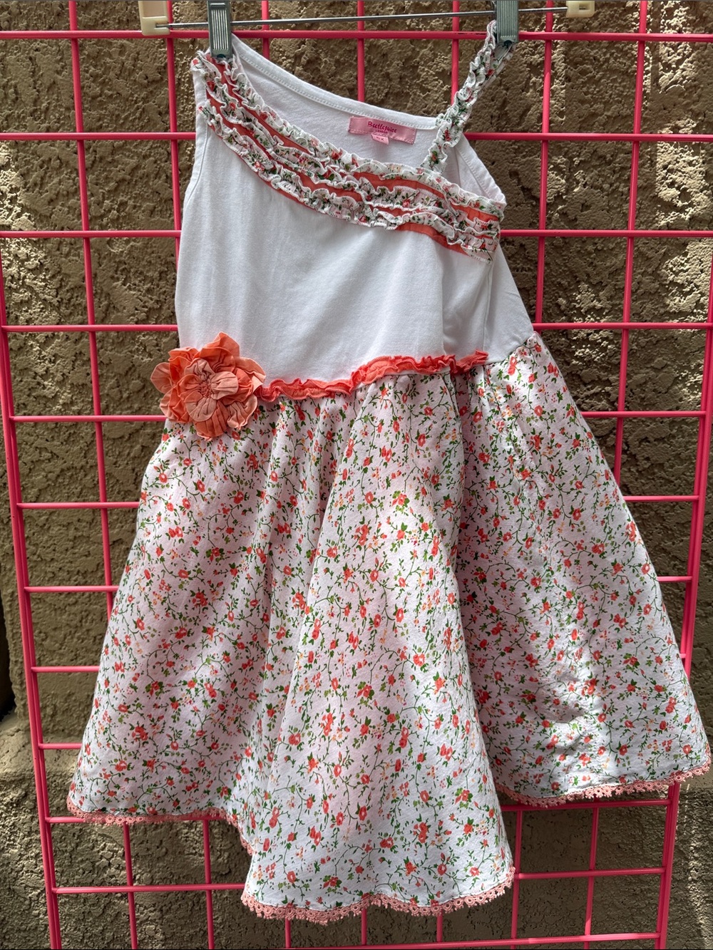 New white/orange Beetlejuice summer dress